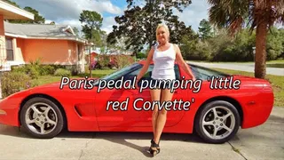 Paris pedal pumping 'little red Corvette'