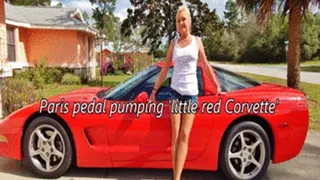 Paris pedal pumping 'little red Corvette'