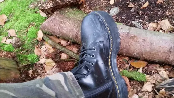 In the Wood with Doc Martens Boots