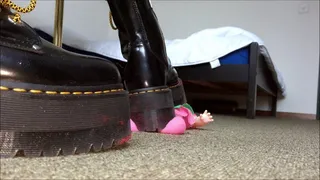 Barbie Crushing under Doc Martens Jadon Max Boots View 2