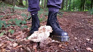 Mushroom Stomping with Doc Martens Boots