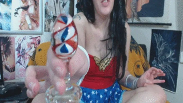 Wonder Woman Butt Plug and Hitachi Adventure