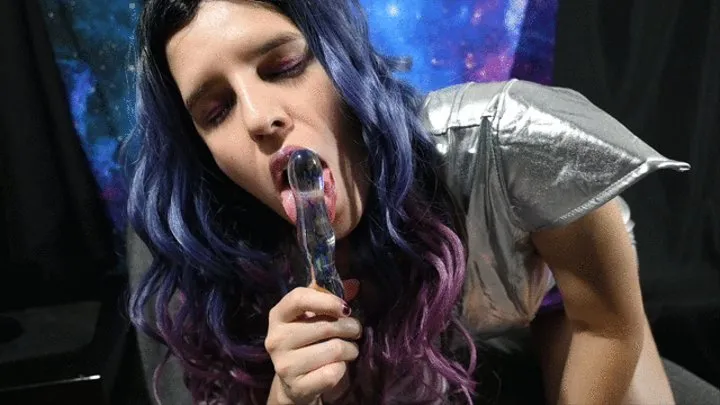 Space Babe Glass Dildo