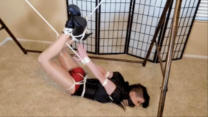 Lydia Black.. Goth Girl Hogtied