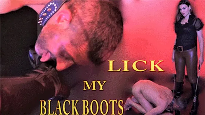 LICK MY BLACK BOOTS