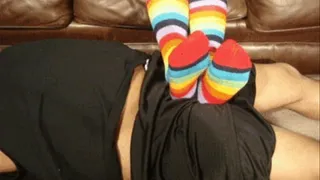 Rainbow Socks-Cherry Massage