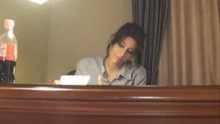 Secretarial Cock Rub - Gabriella