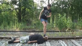 Foot Brat On The Tracks