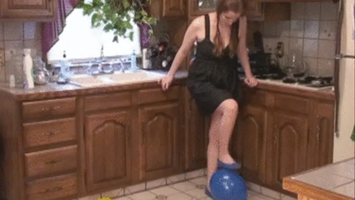 Amateur Balloon Popping-Blue Flats