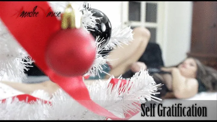 Self Gratification - Classy Christmas Solo Masturbation Show!