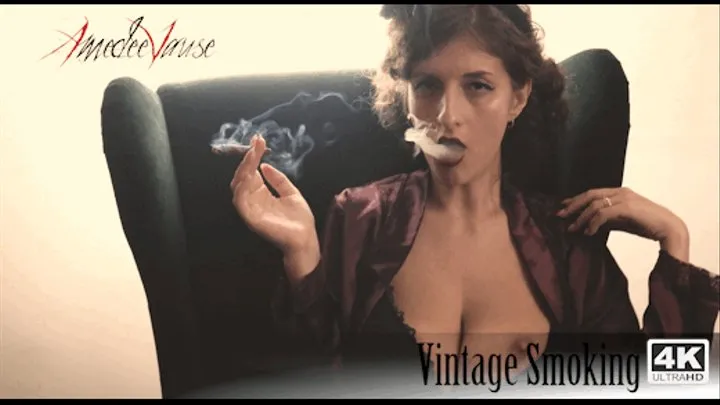 Vintage Smoking - Elegant, Classic Smoking Fetish Show with a Vintage Tone!