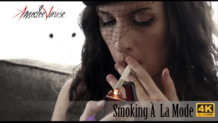 Smoking À La Mode - Dark & Elegant, Papirosa Cigarette Smoking Show!