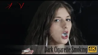 Dark Cigarette Smoking (SD, ) - Fetish Art, Big Boobs Cleavage, Cigarette Smoking!