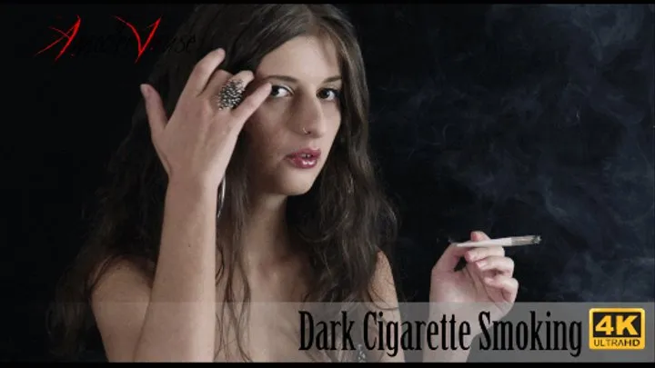 Dark Cigarette Smoking - Fetish Art, Big Boobs Cleavage, Cigarette Smoking!