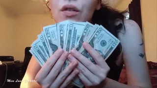 Findom Brat Counts Cash