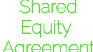 Shared Equity Agreement