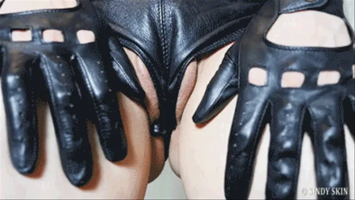 Camel Toe In My Leather Short Shorts Gloves and Boots - FULL CLIP - HD