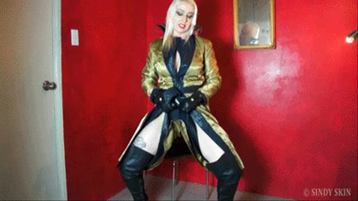 Turning My Long Leather Coat Inside Out and Enjoying the Feeling Against My Skin - FULL CLIP - HD