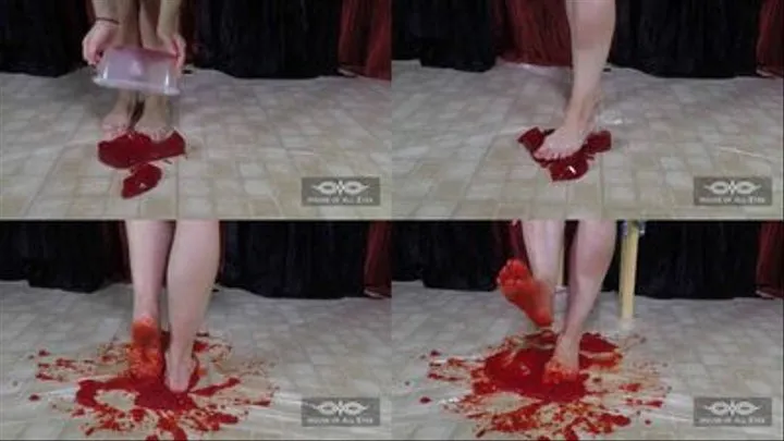 Sheri's Feet Crush Red Jello SLOW MOTION (Jun 2015) mobile