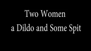 Two Women a Dildo and Some spit
