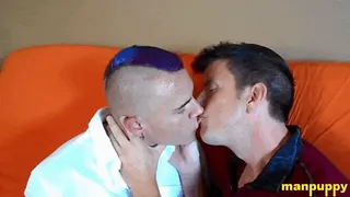 Hot Gay Kissing and Tongue Fetish 3 - Jeff Drizzle - Leo Blue - Manpuppy - - Remaster