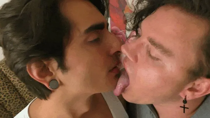 MORE Extreme Gay Kissing and Tongue Fetish 41 - CUSTOM VIDEO - Johnny Mercy - Leo Blue - Manpuppy