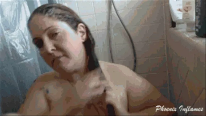 Washing My Long Beautiful Hair-Shower Scenes