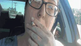 Smoking Leisurely Drive-BBW Smoking