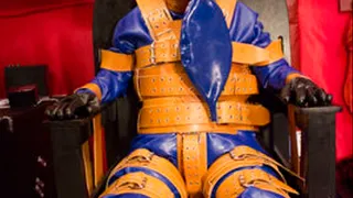 Finally RubberGirl is bound on the BondageChair