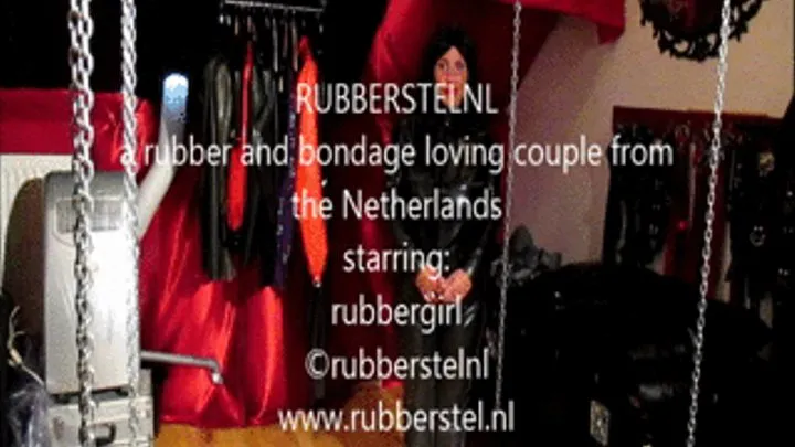 Rubbergirl climax on E-stim