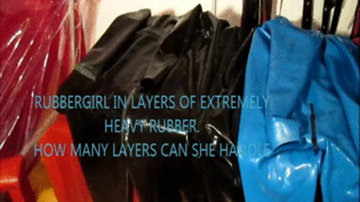 rubbergirl in 5 layers of rubberbondage