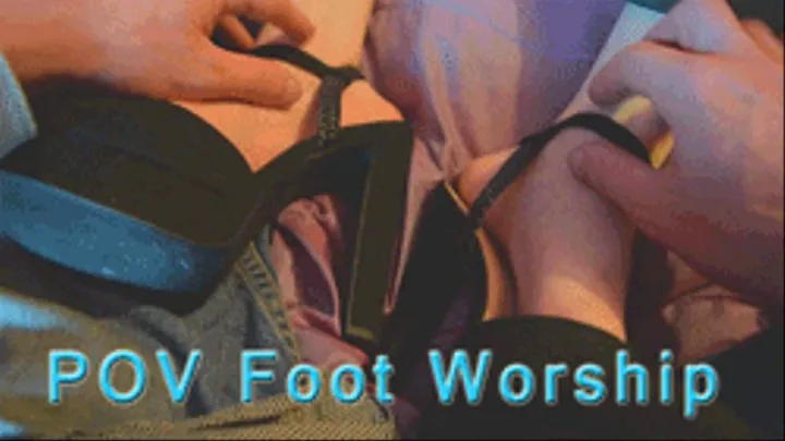 POV FOOT WORSHIP- Heels Angle