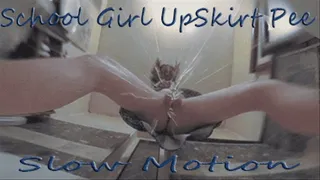 Pee School Girl Uniform UpSkirt Slow Motion