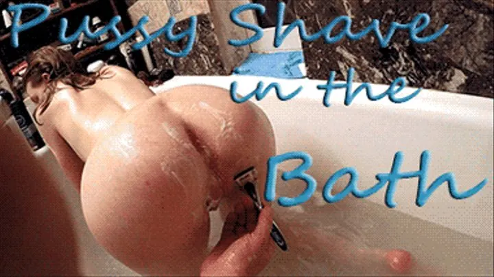 Pussy Shaving and Pee in the bath.