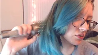 Brushing My Blue Hair