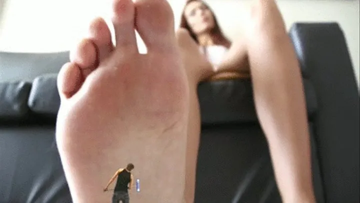 My shrunken bf became my foot slave