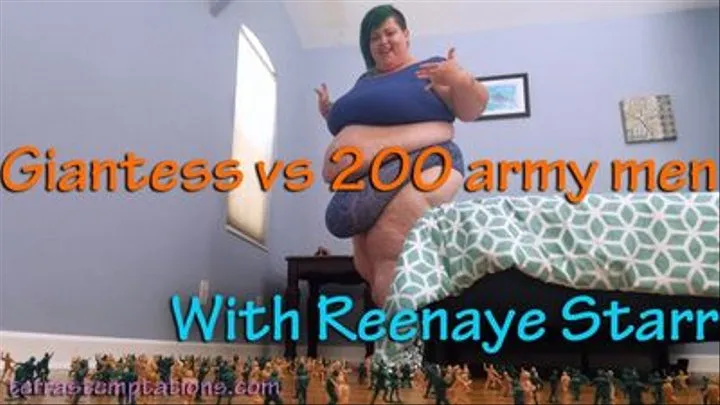 Giantess vs 200 army men