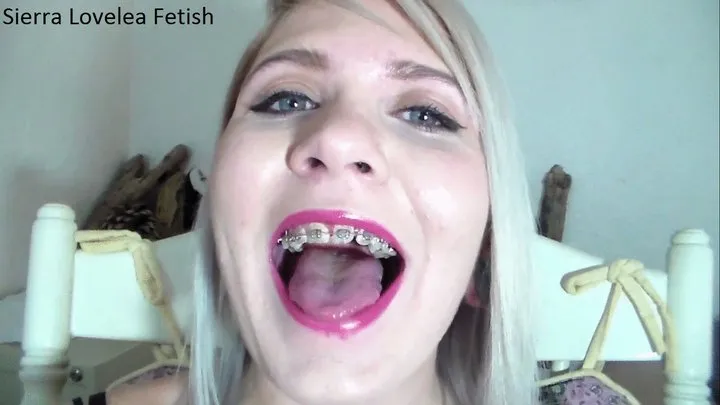 Cute Braces Centered Mouth Tour with Sexy 19 Year Old Olivia Kasady