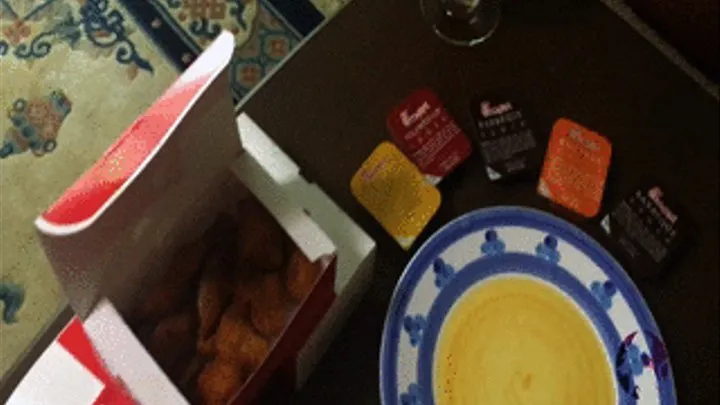 BBW Chicken nugget feast with burps!