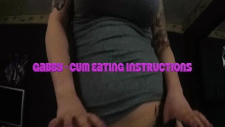 Bust on my Tits and eat your cum Cum Eating Instructions CEI