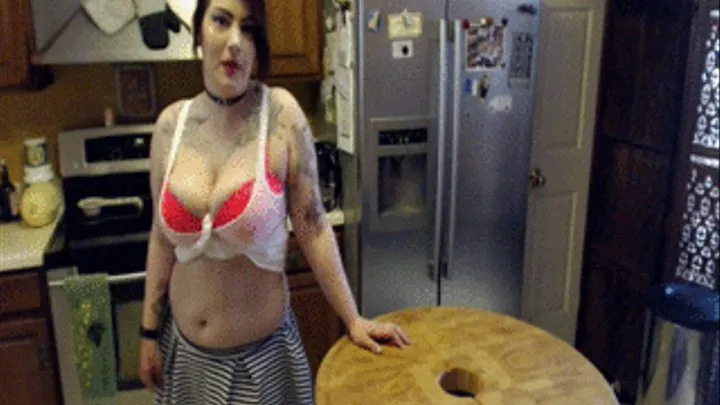 Ill cook you a meal while you watch me Strip naked!