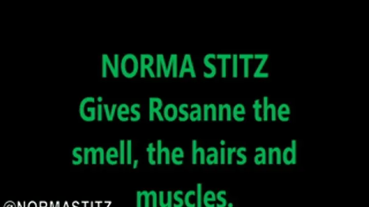 POOR ROSANNE NORMA STITZ GIVES HER SMELL, HAIRS AND MUSCLES