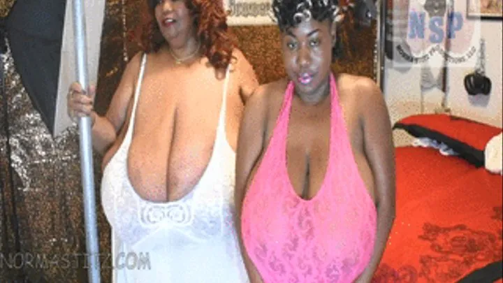 HUGE TITS HEAVY OIL WITH POLE NORMA STITZ & SUMMER LASHAY