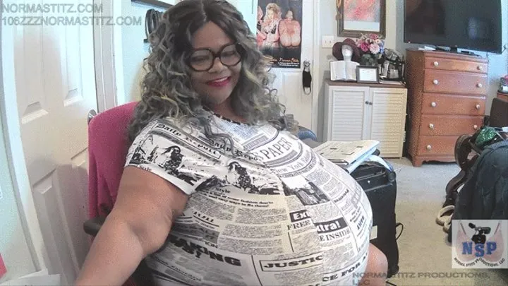 HE ENJOY READING THE NEWSPAPER WITH NORMA STITZ