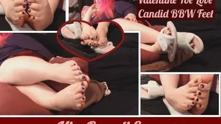 Vday bbw feet candid TOES focused