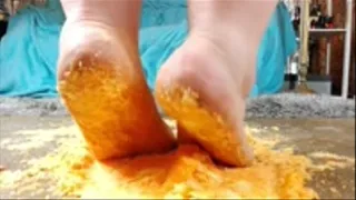 cheese puffs crush ssbbw barefoot