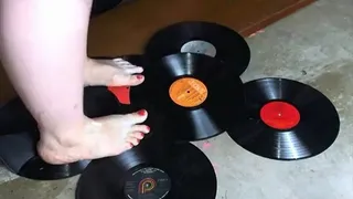 Vinyl Records crushed