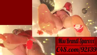 Glass series, STOMPING SANTA - Miss Brandi Sparxxx, BBW Feet, POV stomp