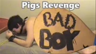 Pigs Revenge - Str8Thug Evil College Boy Red gets Spanked by Pig ha ha ha