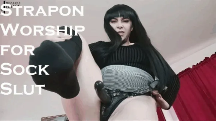 Strapon Worship for Sock Slut